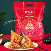 真真老老 嘉兴粽子礼袋装 五种口味 共10只 1kg