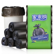 家来纳 垃圾袋 黑色点断式平口 加厚装 125只装