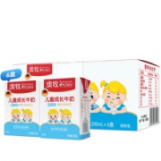 澳牧 儿童成长牛奶 200ml*6盒*2件