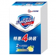 聚划算百亿补贴：Safeguard 舒肤佳 香皂家庭装115g*4 (纯白*2＋柠檬*2）