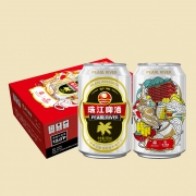 618预售：PEARLRIVER 珠江啤酒 12度 经典老珠江啤酒 330ml*48罐