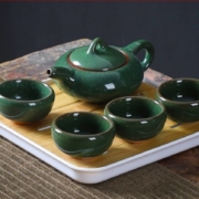 澜扬 陶瓷茶具套装 茶壶*1+茶杯*4+茶盘*1