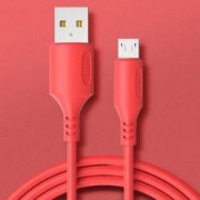 广逸 苹果/type-c 液态软胶数据线 1m 红色 两条装