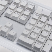 AJAZZ 黑爵 ABS键帽 白色透光 104键