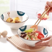 孟垣 日式陶瓷拉面碗 8英寸 2个装