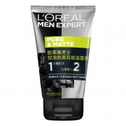 聚划算百亿补贴：LOREAL 欧莱雅 男士 控油炭爽双效洁面膏 100ml