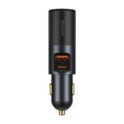 BASEUS 倍思 车载充电器 CCBT-C0G 120W快充（USB+Type-C+拓展点烟口）