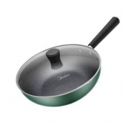前500件、18日0点：Midea 美的 MP-CJ28Wok311 麦饭石炒锅 28cm 墨绿色