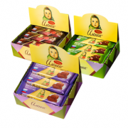 俄罗斯进口！Alenka 爱莲巧 大头娃娃 纯可可脂牛奶黑巧榛子巧克力 540g