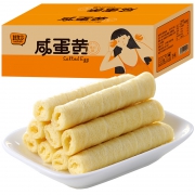 其妙  咸蛋黄蛋卷  香酥夹心饼干  整箱400g