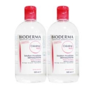 BIODERMA贝德玛 粉水舒妍多效洁肤液 眼唇脸卸妆水 500ml*2瓶