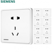 SIEMENS 西门子 灵蕴 五孔插座10只装