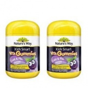 Kids Smart 佳思敏 Nature's way 佳思敏儿童黑接骨木软糖 60粒*2瓶装*2件 136.5元（合68.25元/件）