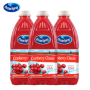 优鲜沛 OceanSpray 原味天然蔓越莓汁 1.5Lx3瓶