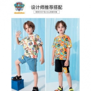 PAW PATROL 汪汪队立大功 男童纯棉印花短袖T恤
