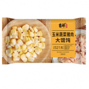 限地区、个大皮嫩！吉祥 玉米蔬菜猪肉大馄饨 521g