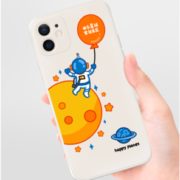 快乐星球！印鸽 iphone7-12promax 硅胶宇航员手机壳 多款式可选