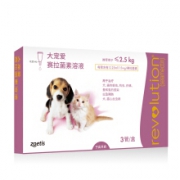 PLUS会员：REVOLUTION 大宠爱 体外驱虫滴剂 2.5kg以下犬猫通用 0.25ml*3支装