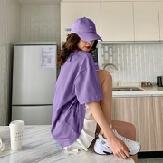 Tonlion 唐狮 62622FC0022095724 女士纯色圆领T袖