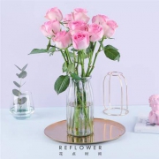 PLUS会员：REFLOWER 花点时间 雪山玫瑰 10枝