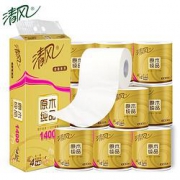 61开门红预告：Breeze 清风 原木金装 卷纸 4层140克10卷 *10件