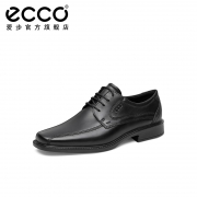3倍差价，多码：Ecco爱步 New Jersey新泽西 男士商务正装系带牛津皮鞋