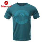 吸湿排汗！Marmot 土拨鼠 男子棉感速干短袖T恤