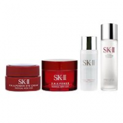 10点！黑卡会员！SK-II 护肤套盒（清莹露30ml+神仙水30ml+新款面霜15g+眼霜2.5g）