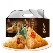 22点！广州酒家 蛋黄肉粽礼盒1kg 10只粽子