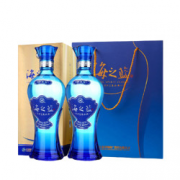 京东PLUS会员：YANGHE 洋河 海之蓝 42度白酒 375ml*2瓶