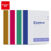 Comix 齐心 A5笔记本子 60页 10本装 配色C4505