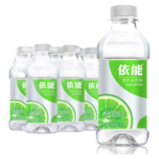 依能 青柠苏打水饮料 无糖 无气弱碱性350ml*6 整箱装