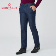 MONTAGUT 梦特娇 1110789-B 男士商务直筒牛仔裤