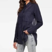 简约大气！G-STAR RAW 女式 Core 1 纯棉直筒下摆衬衫 D16846 到手￥278.21