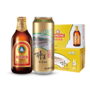 青岛啤酒 山水啤酒500ml*12听+小棕金 金质小瓶296ml*24瓶