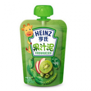 陪伴计划专享！Heinz 亨氏 苹果菠菜蔬菜 婴儿水果泥120g
