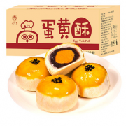 色泽金黄！LaoXianShengFood 老先生食品 红豆蛋黄酥 4枚