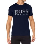 XS码！Hugo Boss 雨果·博斯 UPF50+防晒 男士棉质圆领短袖T恤50407774  直邮含税到手￥209.16