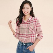 La Chapelle 拉夏贝尔 22001-04JW-49 女士格子衬衫