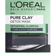 prime会员！L'OREAL PARIS 巴黎欧莱雅 Pure clay黑炭排毒涂抹面膜 50ml    直邮含税到手￥43.45