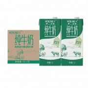88VIP：蒙牛 纯牛奶 1L*12盒*2件