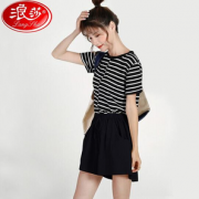 PLUS会员！Langsha 浪莎 FA1024-3 女士休闲短裤