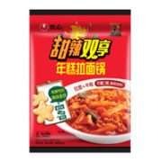 筋道爽滑！NONGSHIM 农心 甜辣双享年糕拉面锅  330g