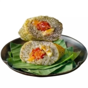 胖四娘 灰粽板栗鲜肉粽  200g*2只