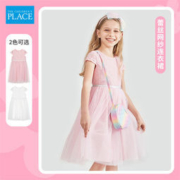 大额神券：绮童堡 新款女童刺绣蕾丝甜美礼服连衣裙