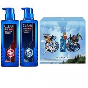 限地区：CLEAR清扬男士ClearMen头皮劲能EVA联名礼盒（洗发露570ml*2+定制口罩）