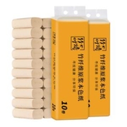 蓝漂 竹纤维原浆本色纸 125*110mm*4层 10卷装