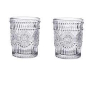 TANGZUN 唐尊 雕玻璃水杯 2只装 260ml