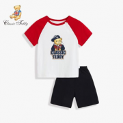 休闲舒适！ CLASSIC TEDDY 精典泰迪 儿童短袖短裤 2件套