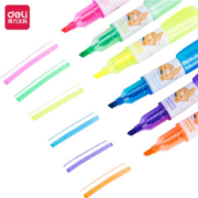 deli 得力 S611 迷你荧光笔 6色